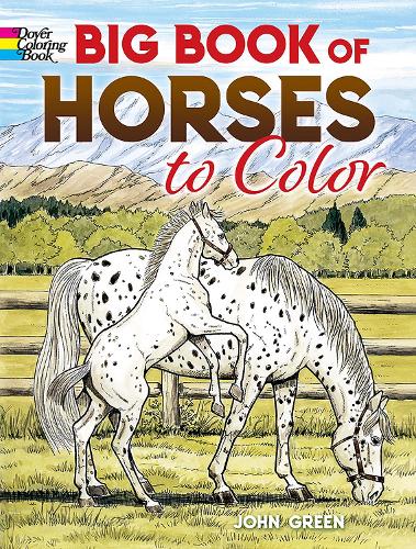 Бумажная книга «Big Book of Horses to Color», автор Джон Грин - фото №1