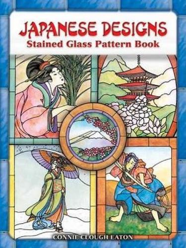 Бумажная книга «Japanese Designs Stained Glass Pattern Book», автор Конни Клаф Итон - фото №1