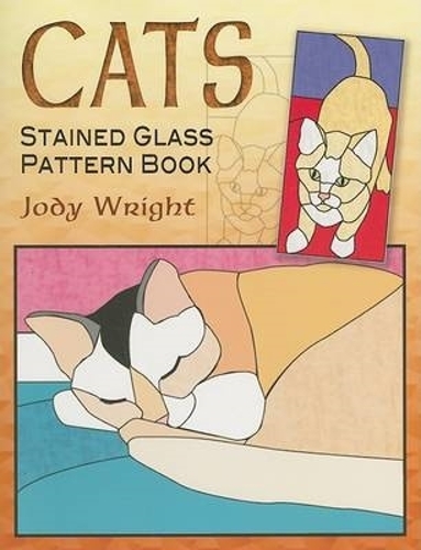 Бумажная книга «Cats Stained Glass Pattern Book», автор Джоди Райт - фото №1
