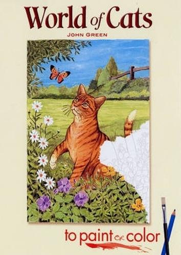 Бумажная книга «World of Cats to Paint or Color», автор Джон Грин - фото №1