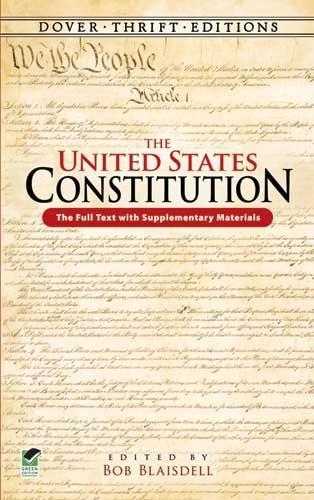 Бумажная книга «The United States Constitution: The Full Text with Supplementary Materials», автор Боб Блейсделл - фото №1