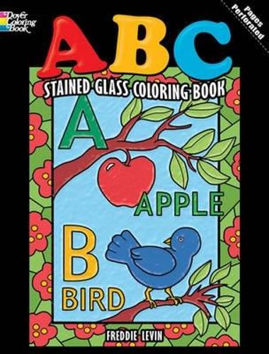 Бумажная книга «ABC Stained Glass Coloring Book», автор Фредди Левин - фото №1
