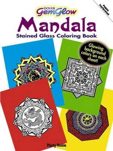 [object Object] «Gemglow Stained Glass Coloring Book: Mandala», авторов Clip Art, Марти Нобл - фото №1
