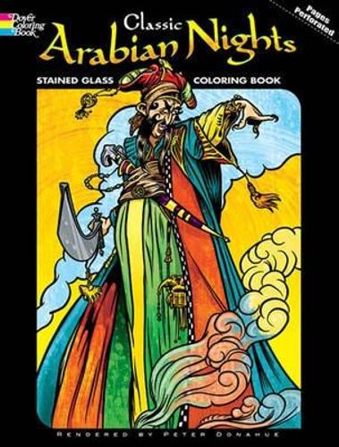 Бумажная книга «Classic Arabian Nights Stained Glass Coloring Book», авторов Альбинус, Питер Донахью - фото №1