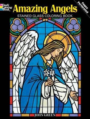 Бумажная книга «Amazing Angels Stained Glass Coloring Book», автор Джон Грин - фото №1