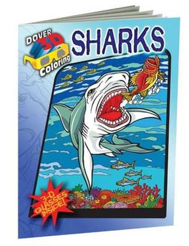 Бумажная книга «3-D Coloring Book - Sharks», авторов Джордж Туфексис, Джон Грин - фото №1