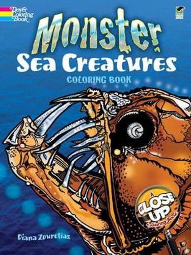 [object Object] «Monster Sea Creatures Coloring Book», автор Диана Зурелиас - фото №1