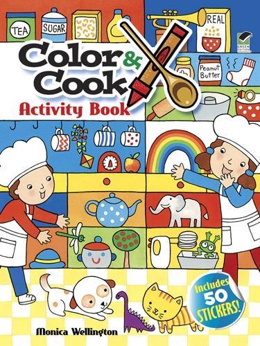 [object Object] «Color & Cook Activity Book with 50 Stickers!», автор Моника Веллингтон - фото №1