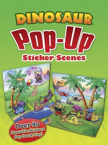 Бумажная книга «Dinosaur Popup Sticker Scenes», автор Кристофер Санторо - фото №1