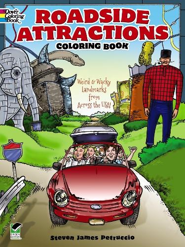 [object Object] «Roadside Attractions Coloring Book: Weird and Wacky Landmarks from Across the USA!», автор Стивен Джеймс Петруччио - фото №1