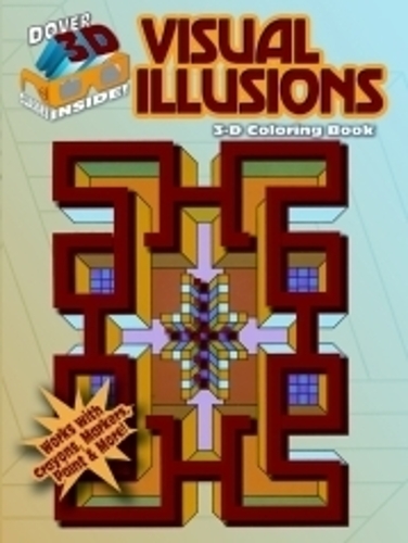 Бумажная книга «3-D Coloring Book - Visual Illusions», автор Спирос Хоремис - фото №1
