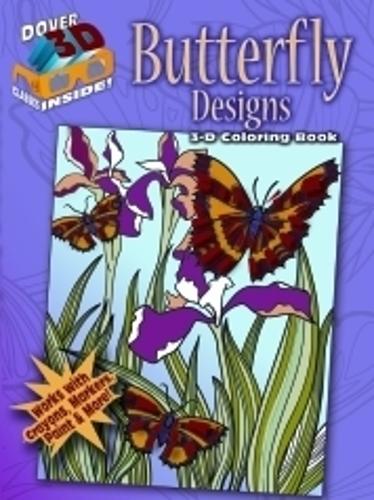 Бумажная книга «3-D Coloring Book - Butterfly Designs», автор Джессика Мазуркевич - фото №1