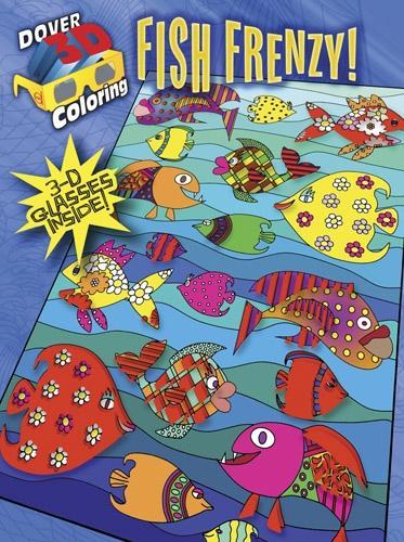 Бумажная книга «3-D Coloring Book - Fish Frenzy!», автор Бейкер - фото №1