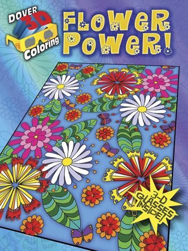 Бумажная книга «3-D Coloring Book - Flower Power!», автор Бейкер - фото №1
