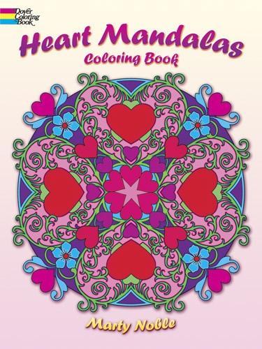 Паперова книга «Heart Mandalas Coloring Book», автор Марті Нобл - фото №1
