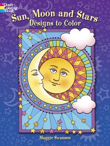 Бумажная книга «Sun, Moon and Stars Designs to Color», автор Мэгги Суонсон - фото №1
