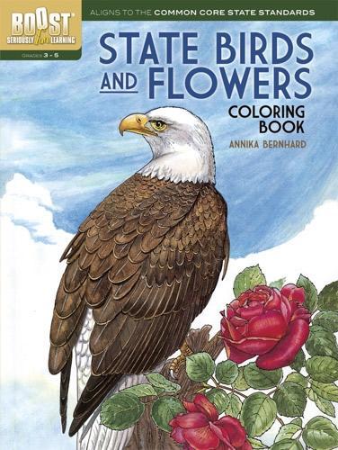 [object Object] «Boost State Birds and Flowers Coloring Book», автор Анника Бернхард - фото №1