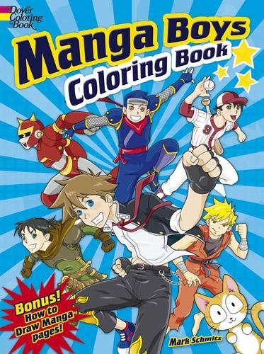 Бумажная книга «Manga Boys Coloring Book», автор Марк Шмитц - фото №1