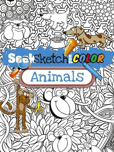 [object Object] «Seek, Sketch and Color -- Animals», автор Сьюзен Шоу-Рассел - фото №1