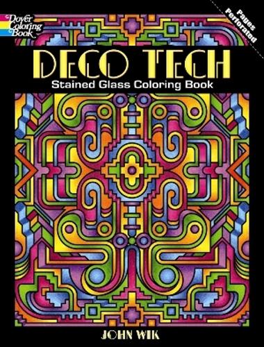 [object Object] «Deco Tech Stained Glass Coloring Book», автор Джон Вик - фото №1