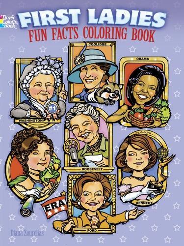 Бумажная книга «First Ladies Fun Facts Coloring Book», авторов Стэнли Эпплбаум, Зурелиас - фото №1