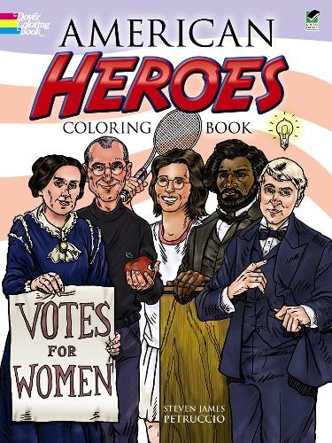 [object Object] «American Heroes Coloring Book», автор Стивен Джеймс Петруччио - фото №1