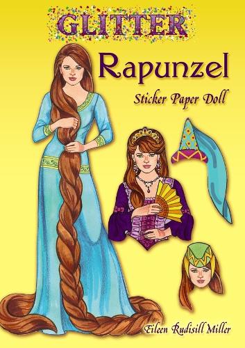 Бумажная книга «Glitter Rapunzel Sticker Paper Doll», автор Эйлин Миллер - фото №1