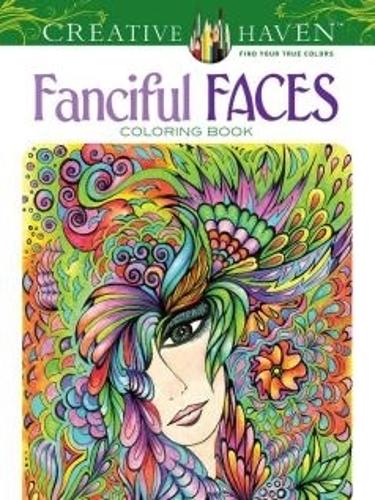 Бумажная книга «Creative Haven Fanciful Faces Coloring Book», автор Мирьям Адатто - фото №1