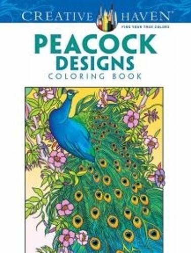 Бумажная книга «Creative Haven Peacock Designs Coloring Book», автор Марти Нобл - фото №1