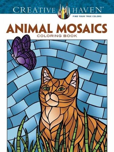 [object Object] «Creative Haven Animals Mosaics Coloring Book», автор Джессика Мазуркевич - фото №1