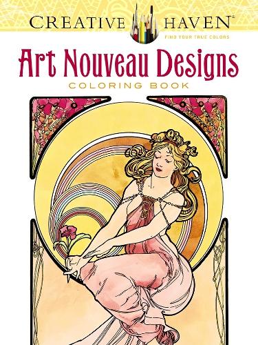 [object Object] «Creative Haven Art Nouveau Designs Coloring Book», автор Альфонс Марі Муха - фото №1