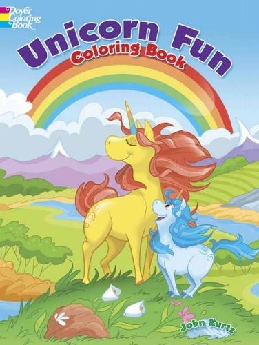 Бумажная книга «Unicorn Fun Coloring Book», автор Джон Курц - фото №1