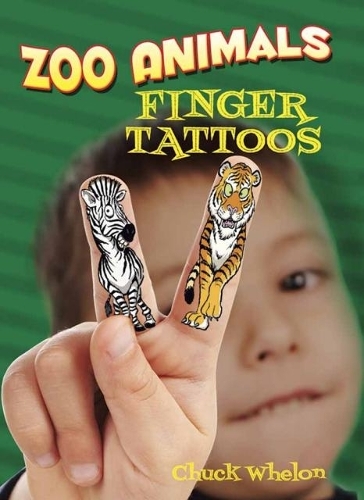 Бумажная книга «Zoo Animals Finger Tattoos», автор Чак Велон - фото №1