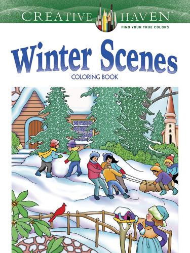[object Object] «Creative Haven Winter Scenes Coloring Book», автор Марти Нобл - фото №1
