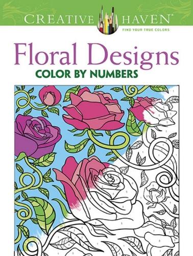 [object Object] «Creative Haven Floral Design Color by Number Coloring Book», автор Джессика Мазуркевич - фото №1