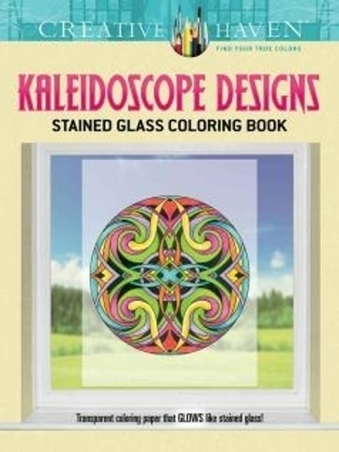 Паперова книга «Creative Haven Kaleidoscope Designs Stained Glass Coloring Book», автор Керол Шмідт - фото №1