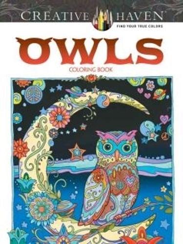 [object Object] «Creative Haven Owls Coloring Book», автор Марджори Сарнат - фото №1