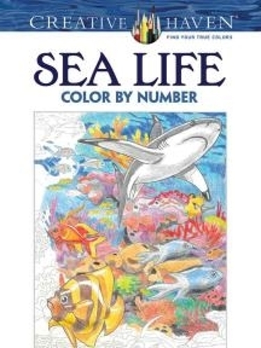 [object Object] «Creative Haven Sea Life Color by Number Coloring Book», автор Джордж Туфексис - фото №1