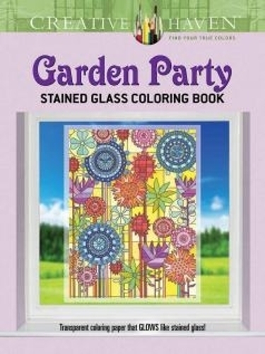 Бумажная книга «Creative Haven Garden Party Stained Glass Coloring Book», автор Робин Бейкер - фото №1