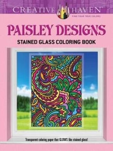 [object Object] «Creative Haven Paisley Designs Stained Glass Coloring Book», автор Марти Нобл - фото №1