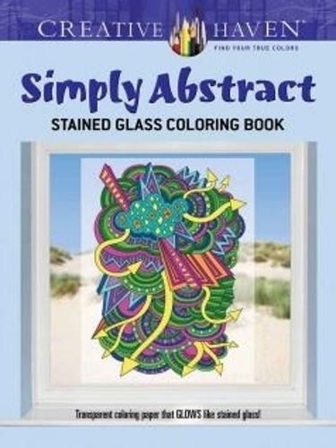 [object Object] «Creative Haven Simply Abstract Stained Glass Coloring Book», автор Джессика Мазуркевич - фото №1