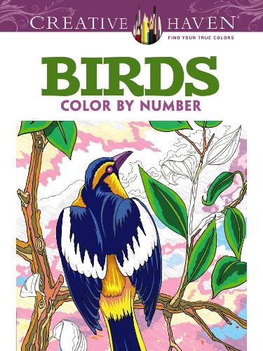 Бумажная книга «Creative Haven Birds Color by Number Coloring Book», автор Джордж Туфексис - фото №1