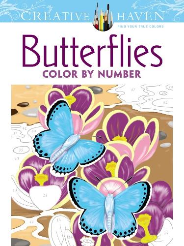 [object Object] «Creative Haven Butterflies Color by Number Coloring Book», автор Ян Совак - фото №1