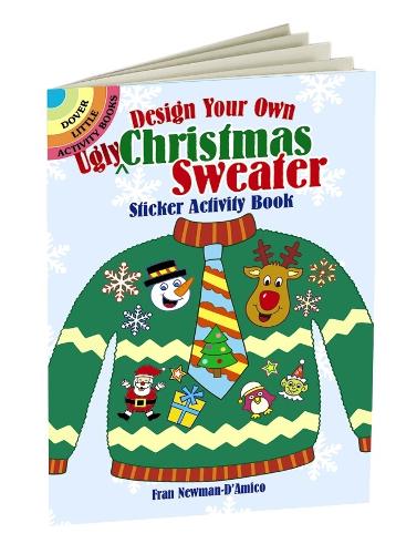 Паперова книга «Design Your Own "Ugly" Christmas Sweater Sticker Activity Book», автор Френ Ньюман-Д'Аміко - фото №1