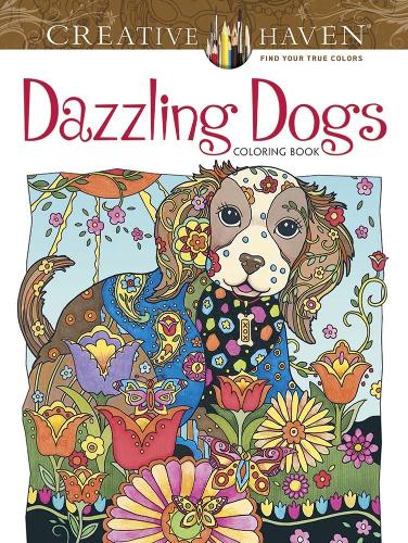 Бумажная книга «Creative Haven Dazzling Dogs Coloring Book», автор Марджори Сарнат - фото №1