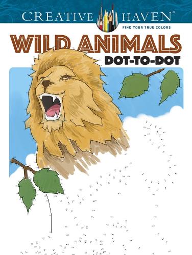 Бумажная книга «Creative Haven Wild Animals Dot-to-Dot», автор Питер Донахью - фото №1