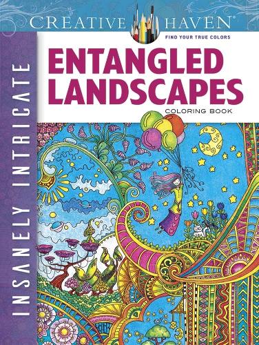 Бумажная книга «Creative Haven Insanely Intricate Entangled Landscapes Coloring Book», автор Анджела Портер - фото №1
