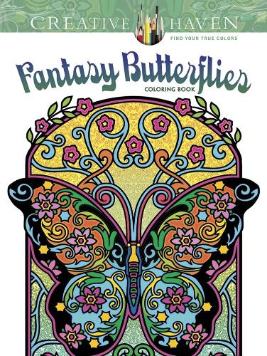 Бумажная книга «Creative Haven Fantasy Butterflies Coloring Book», автор Марти Нобл - фото №1