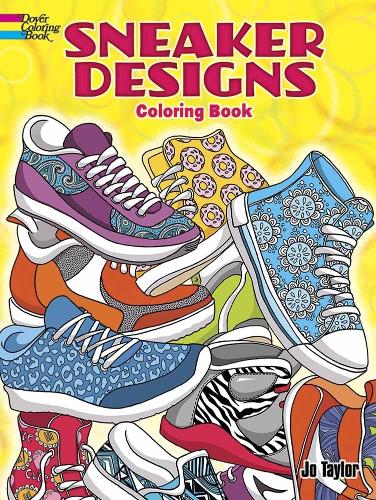 Бумажная книга «Sneaker Designs Coloring Book», автор Джо Тейлор - фото №1