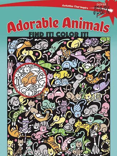 Паперова книга «Spark Adorable Animals Find it! Color it!», автор Діана Зуреліас - фото №1
